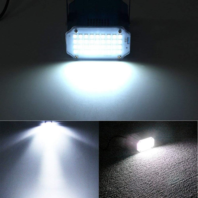 JLPOW Halloween White Strobe Light,Super Bright 36 LED Mini Strobe Lights for Party Sound Activated Strobe Lights,Best for Parties Club Disco KTV Bar Xmas Show (No Remote) - Image 4